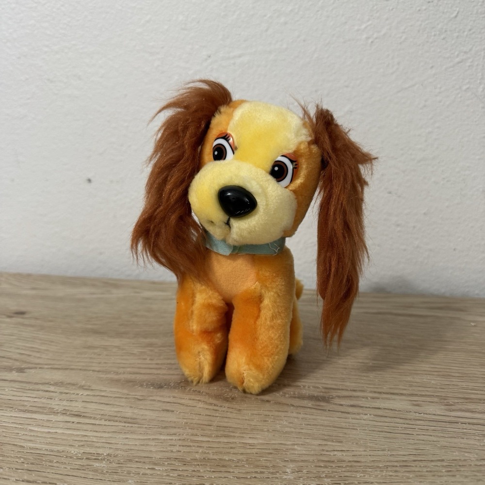 Walt Disney Classic Lady And The Tramp Stuffed Animal Plush LADY Vintage‎ 1985